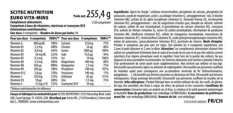 Euro Vitamins - nutrifact